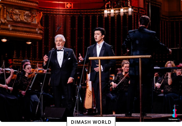 Le duo de Plácido Domingo et Dimash a  Virtuosos v4+ à Budapest.