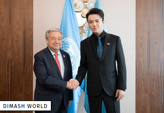 Dimash  a rencontré le secrétaire général des Nations unies